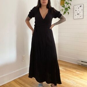 West K wrap maxi dress